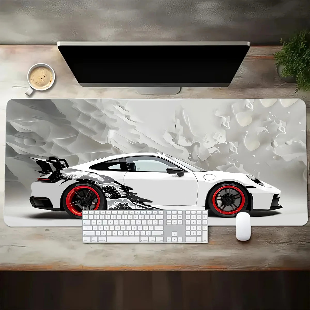 Podkładka pod mysz – Porsche GT3 RS White Edition