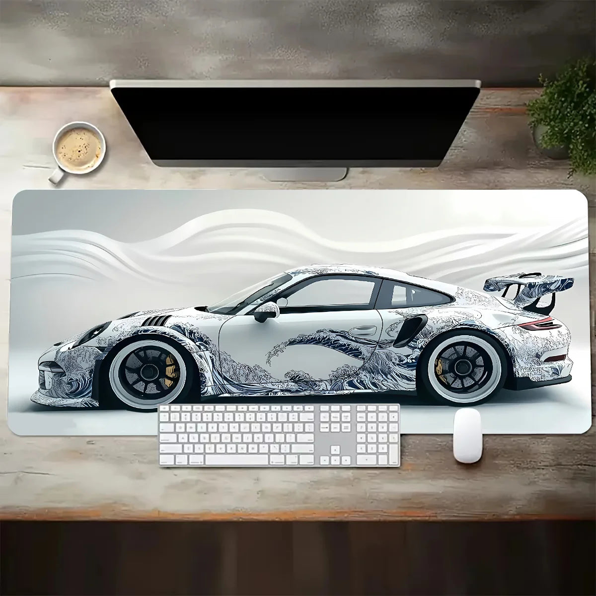 Podkładka pod mysz – Porsche GT3 RS White Edition