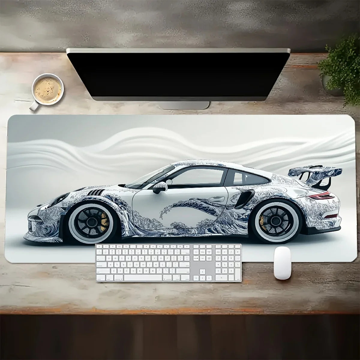 Podkładka pod mysz – Porsche GT3 RS White Edition